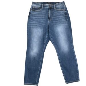 Judy Blue Jeans Womens 16W Blue Faded Slim Fit High Rise B82549DK-PL Denim